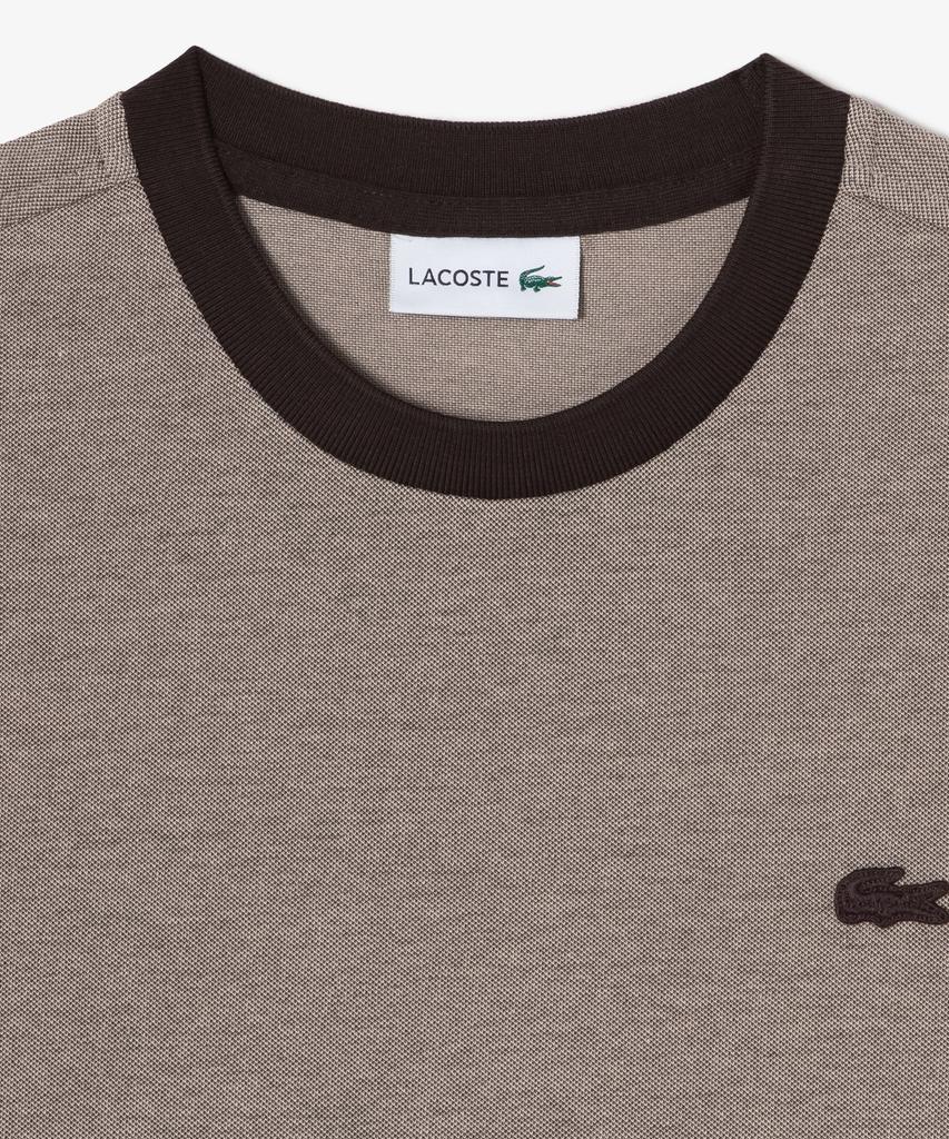 LACOSTE Мужская тонкая футболка с коротким рукавом из пике с текстурой икры Th742E-56G Lfa