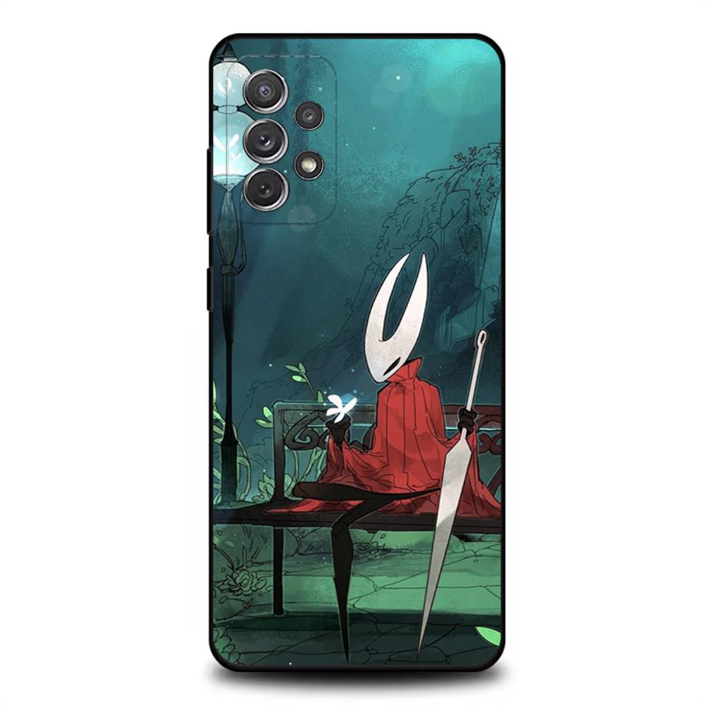 H-Hollow Knight S-Silksong Чехол для телефона для Samsung S 25,24,23,22,30,21,10,9,Ultra,Plus,Lite,FE,4,5G Черный Мягкий чехол
