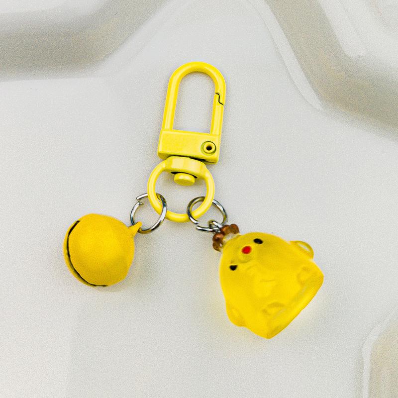 Креативный милый светящийся брелок в виде цыпленка с короной, кулон на рюкзак, кавайный чехол для наушников, украшения, аксессуары, подарки
