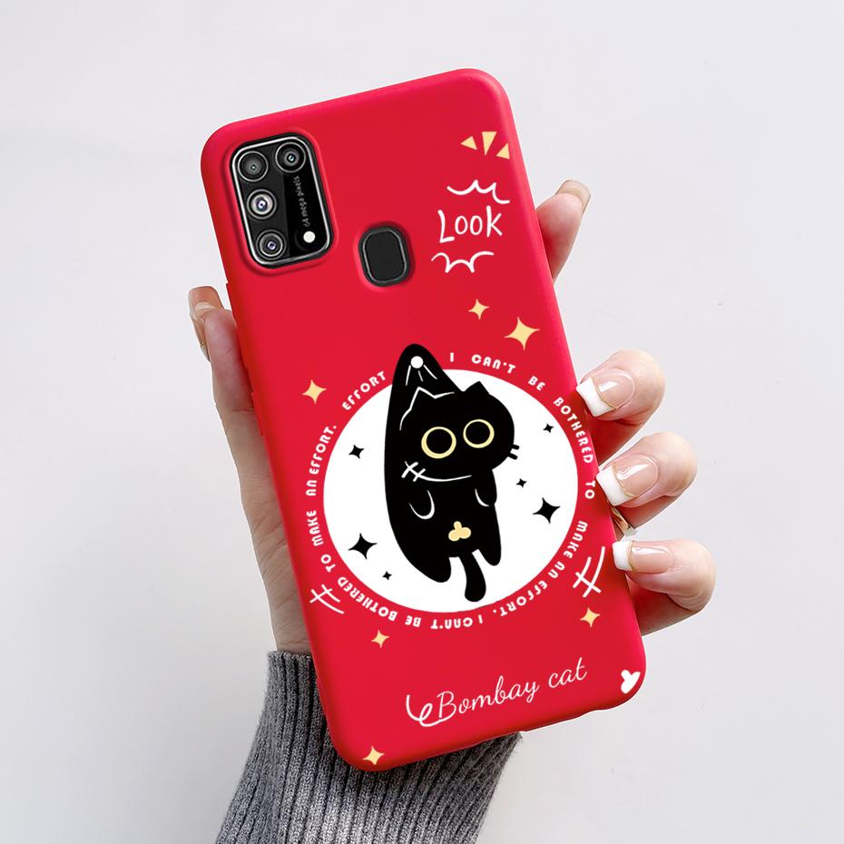 Силиконовый чехол для Samsung M31 M 31 Чехол Милый Кролик Панда Ударопрочный чехол для телефона для Samsung Galaxy M31s M31 s M315F M317F Etui