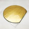 Maeju Lacquerware Half Moon Placemat, Large, Gold (Western Gold Leaf), 7Y-209