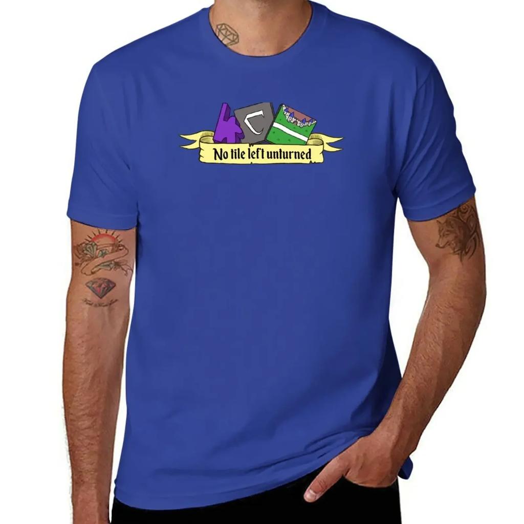 Carcassonne - No tile left unturned T-Shirt blacks korean fashion graphics mens graphic t-shirts