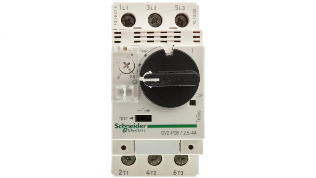 Tesys Deca Wyłącznik Silnikowy 3P 1,5Kw 2,5-4A Gv2P08