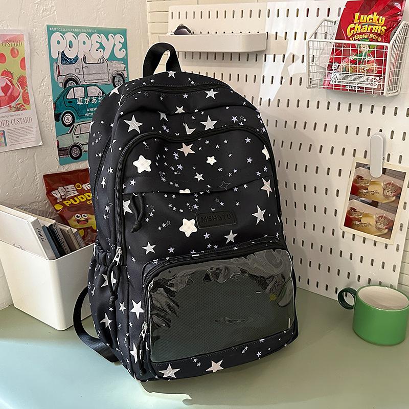 Large Capacity Fresh Girl Backpack New Junior High School High School Student Schoolbag Niche Backpack