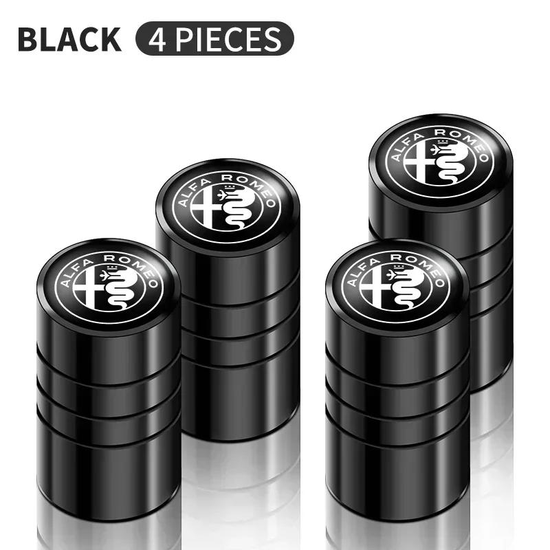 For Alfa Romeo 108 Car Sticker For Alfa Romeo 159 147 4Pcs Car Wheel Tire Valve Caps Cover Car Wheel Tire Stem Air Valve Caps For Alfa Romeo 4C 159