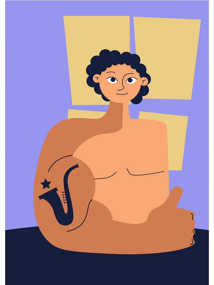 Забавный меломан, холст, живопись, постеры, принты, абстрактная девушка, играющая на гитаре, нота, настенное искусство для современной гостиной, домашний декор