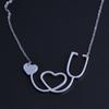 Atoztide Fashion Infinity Jesus Heartbeat Necklace For Women Stainless Steel Endless Forever Love Friendship Jewerly Gift