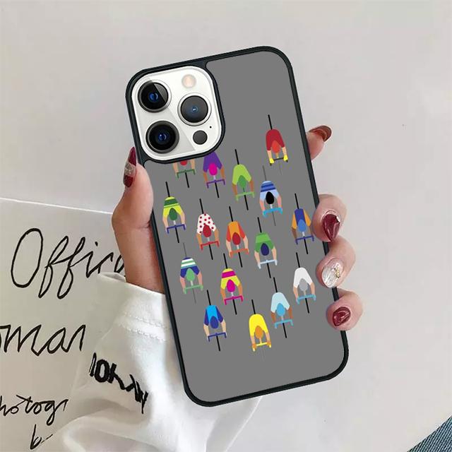 Чехол-ракушка для iPhone 17 Air 15 16 14 13 12 Pro Max 11 Pro Max Plus с изображением велосипедиста на шоссейном велосипеде