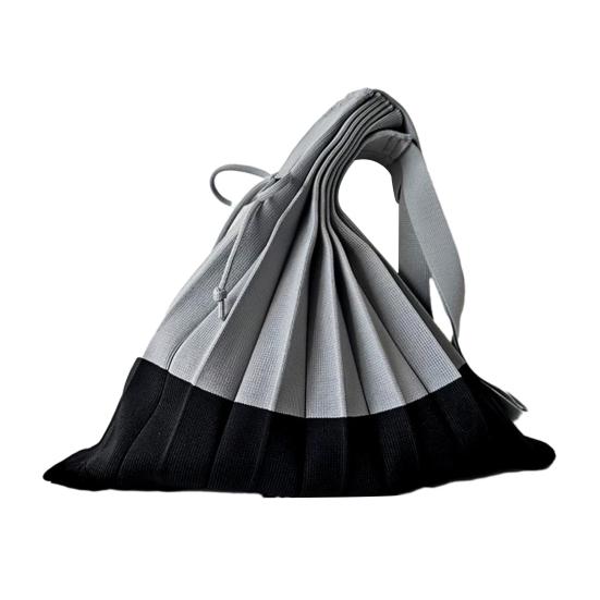 Складная сумка для покупок, многоразовая, аккордеон, продуктовая сумка-тоут, сумка через плечо с цветовыми блоками, плиссированная, для покупок продуктов, для повседневных дел