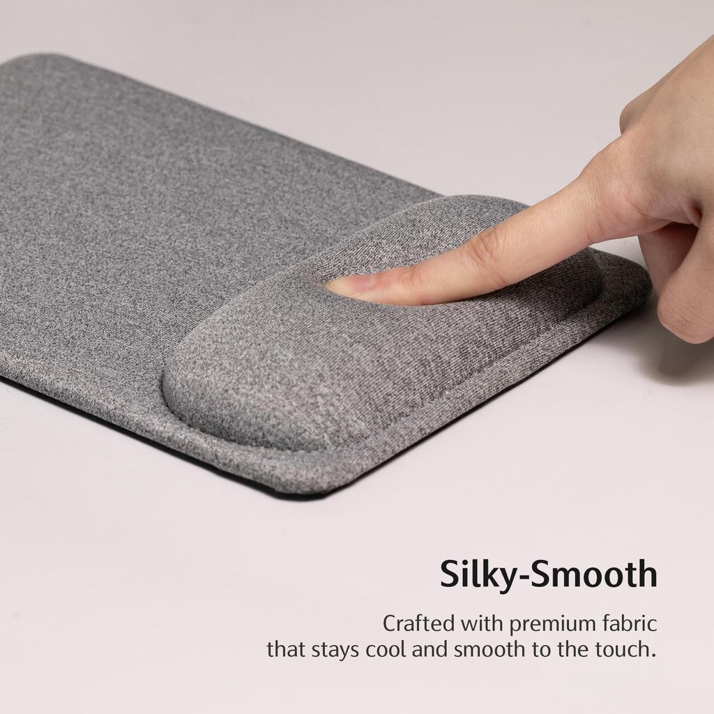 SenseAGE Comfortable Ergonomic Mouse Pad PU Base Wrist Rest Laptop Mac Compatible Pain Relief High Precision Tracking X X Non-Slip & Office, & &