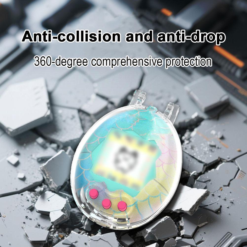 Прозрачный защитный чехол Пыленепроницаемый Устойчивый к царапинам Жесткий чехол Полное покрытие Кристально чистый ПК Прозрачная накладка для Tamagotchi Connection