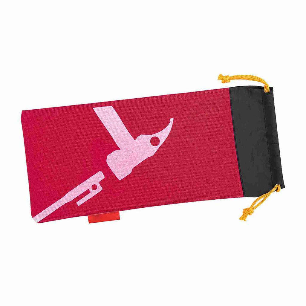 Tent Camping Tent Peg Hammer Nail Pouch Black Peg Nails Stake Storage Bag(red)