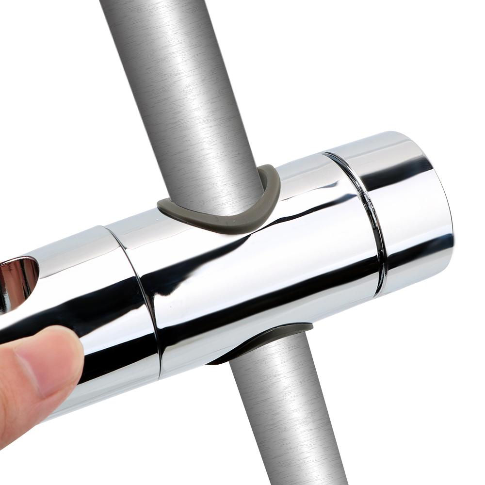 Universal ABS Adjustable Clamp Shower Head Holder Bracket Shower Slide Rail Bar Holder Bathroom Accessories Home Replacement