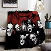 Пледы с изображением группы Slipknot, легкие, 240 г, фланелевые, мягкие, приятные для кожи, для охлаждения летом