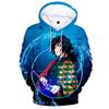 Kimetsu No Yaiba Demon Slayer Men's and Women's 3D Print Sweatshirts Casual Kids Hoodies for Boys Girls Pullover Anime Coat 6XL