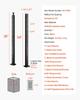 VEVRO Cable Railing Post 36x1x2 Inch with L-Shaped Holes 1JZLGZXHS914IVCFL001V0