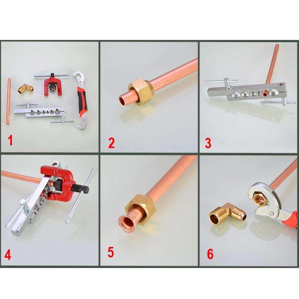 Brass Male Thread Flare Connector 1/4" 3/8" 1/2" BSP 90° Elbow 6mm 8mm 10mm Refrigeration Aircon Fitting