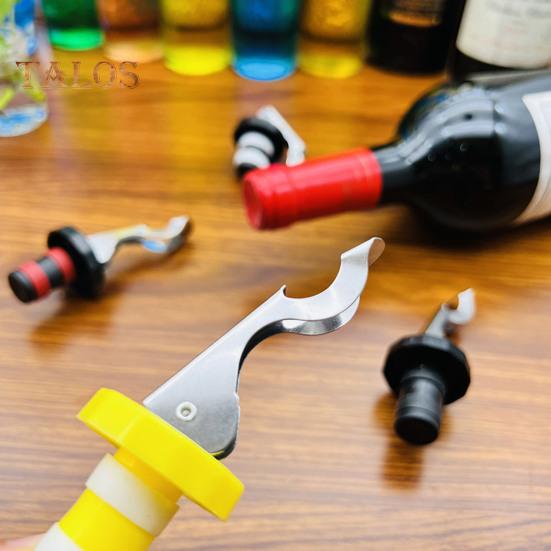 Пробка для бутылки вина, герметичная пробка для вина, дизайн нажимного типа, силиконовый упаковщик бутылок вина для домашней кухни