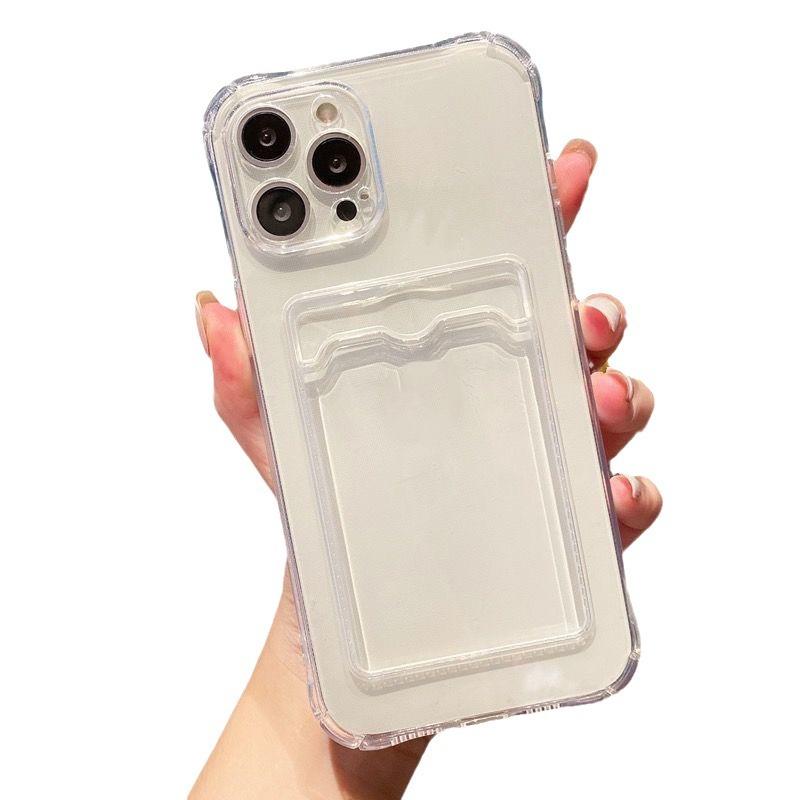 Прозрачный чехол-кошелек для IPhone 15 Promax для Apple 13 Чехол для телефона 14 Подушка безопасности 12 Противоударный Вставка для карт 11