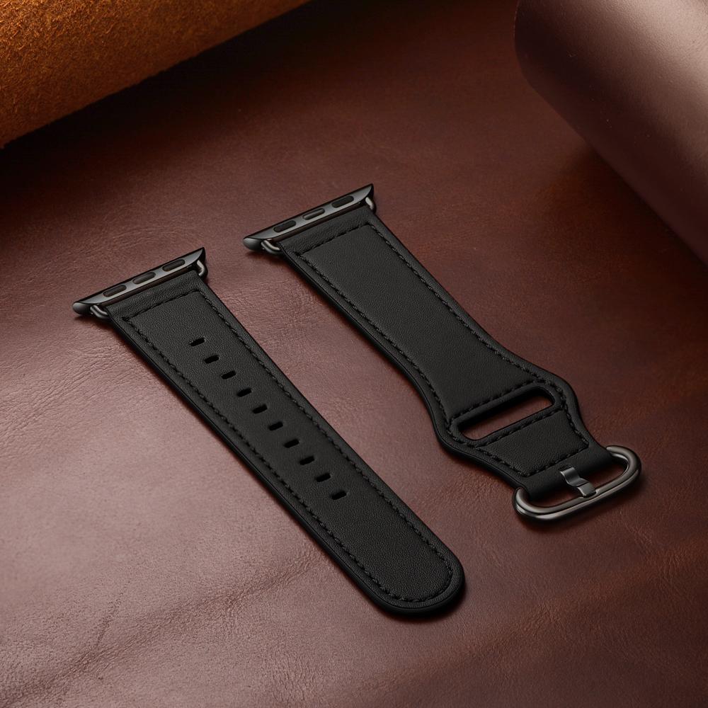 Genuine Leather Strap for Apple Watch Band  44mm 45mm 42mm Luxury Watch Band for IWatch Serie 7 3 4 5 6 Se 4 Fashion Watch Strap