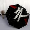 Love, Passion Themed Automatic Opening and Closing Umbrella, Brightly Colored 8-rib Portable Umbrella, Suitable for Men and Women, A Perfect