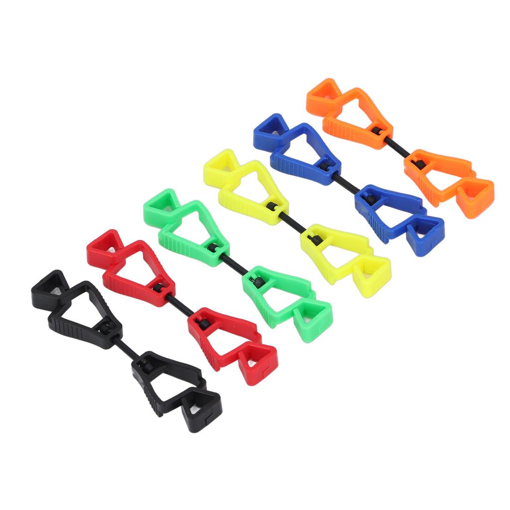 6 шт. зажим для перчаток легкий пластиковый держатель для перчаток с защитой от потери для наружных рабочих техническое обслуживание C