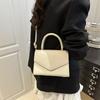 2025 New Fashionable and Simple Korean Foreign Style Handbag Women's Shoulder Bag Ins Embroidered Thread Small Square Bag Trendy Messenger Bag