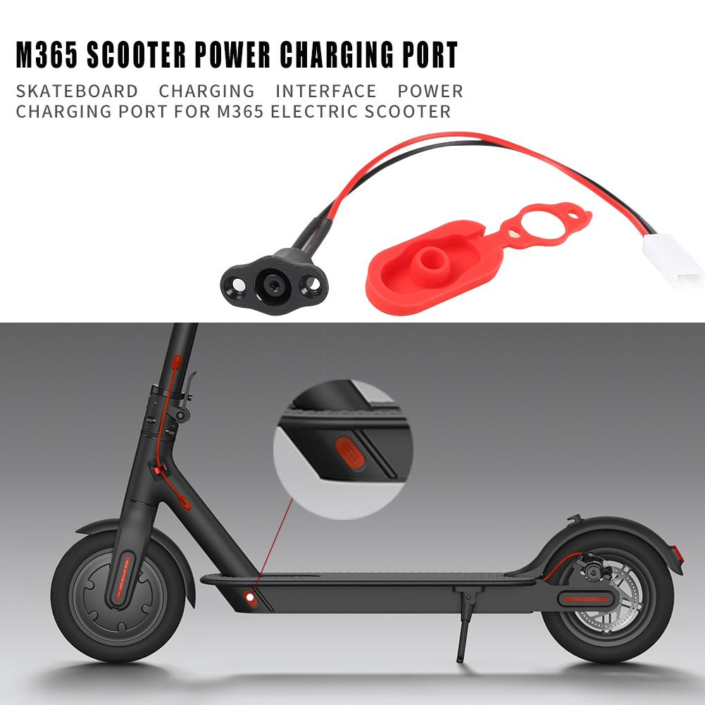 Electric Scooter Charging Port Plug Cover Electric Lightweight +Plastic Charger Power Cable Element Decoration for M365