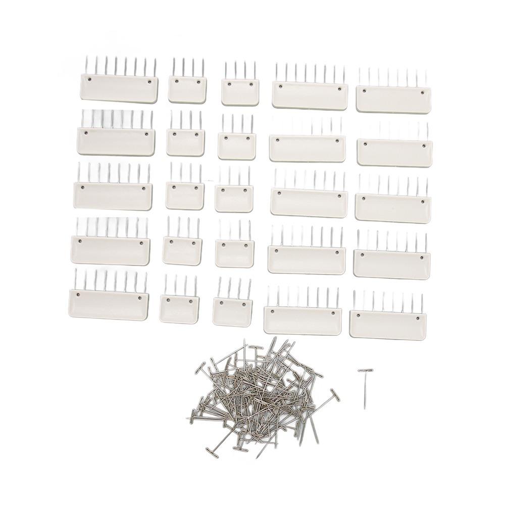 Multi-Piece Set Knit Blocking Combs Stainless Steel Blocking Pin Set For Knitting Projects