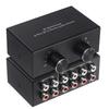 Xsdjasd Bi-Directional 4-Way Stereo Audio Switch L/R Sound Channel Audio Switcher, 2 In 4