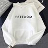 Charlie Kirk FREEDOM Hoodie Print Sweatshirts Men/women Long Sleeve Pullovers Aesthetic Winter Clothing Oversized Pullovers