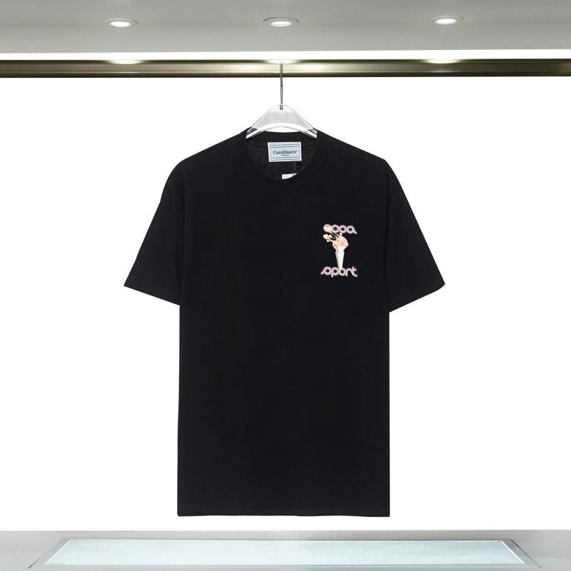Casablanca 23 spring and summer new fantasy gate starry sky castle casa letter logo short-sleeved couple T-shirt