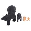 Black Bear Life Cycle Figurines Toy Set Biological Animal Growth Cycle Model Toy for Learning