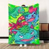 Decorative Sofa Blankets for Bed Po-ke-mons-Bulbasaurs Knee Blanket School Bedroom Decoration Home Bedspread the Throw Winter
