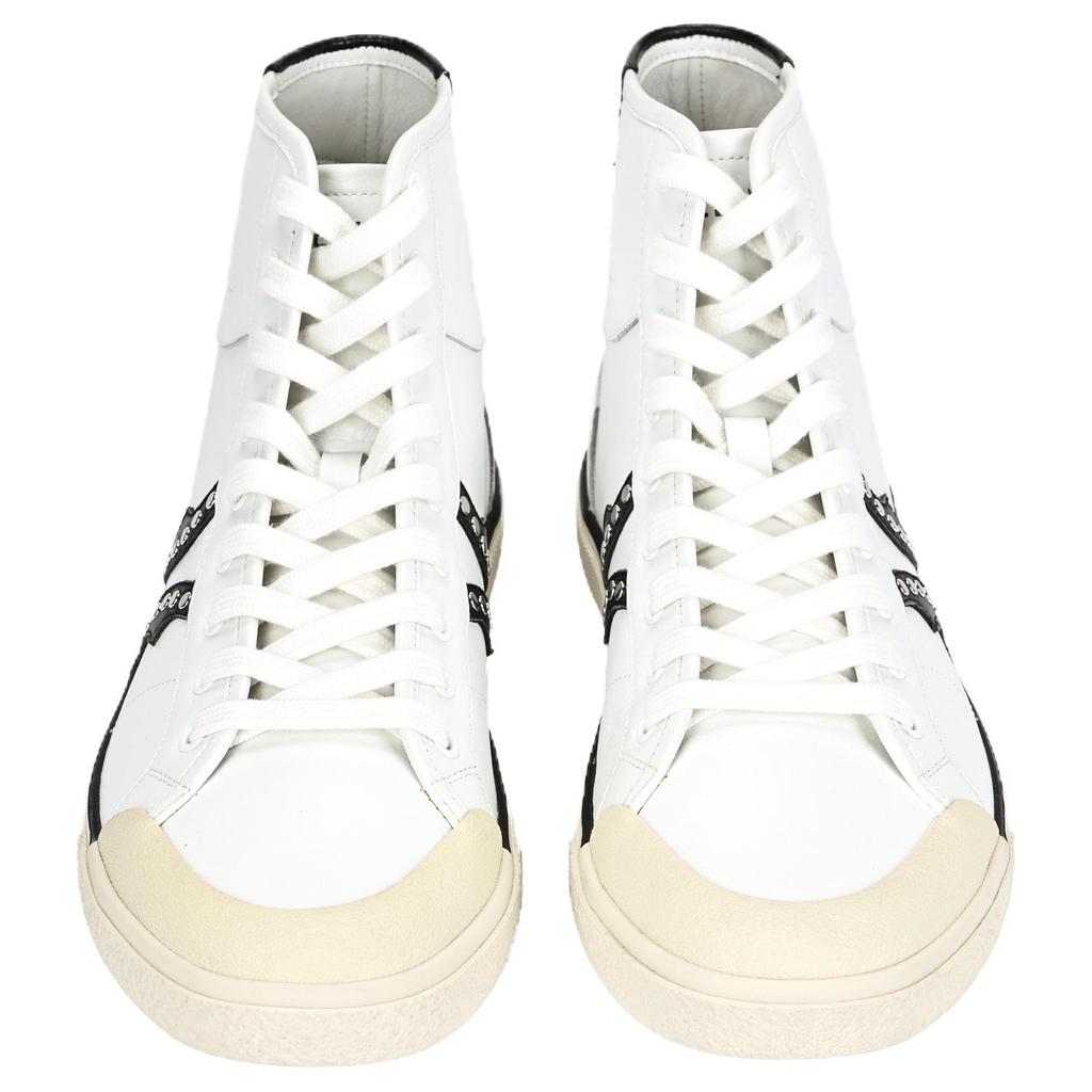 CELINE Cow Leather High top Skateboard Shoes Men's White 356273994C.01OK