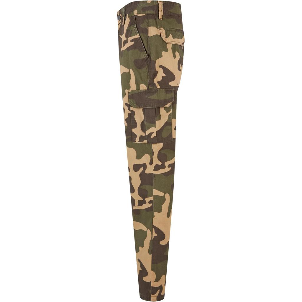 Urban Classics Mens Camo Straight Leg Cargo Trousers