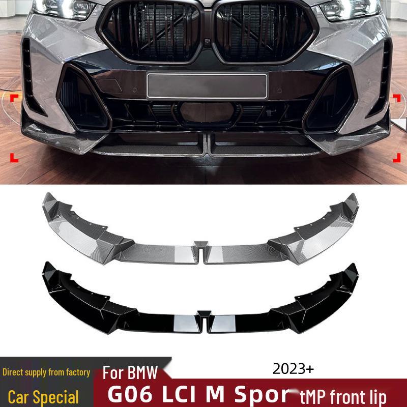 Комплект переднего бампера M Sport для BMW X6 G06 LCI 2023+ с передним сплиттером