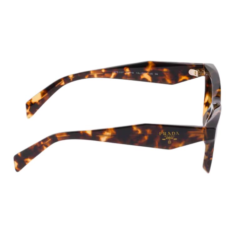 Prada Brand Logo Recycled Bio Acetate Square Sunglasses Unisex sunglasses Honey-Tortoiseshell SPRC07_E14L_FE09Z_C_051
