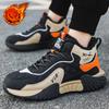 Новые трендовые высокие теплые кроссовки мужские нескользящие туфли на шнуровке плоские дышащие повседневные модные подростковые студенческие прогулочные туфли