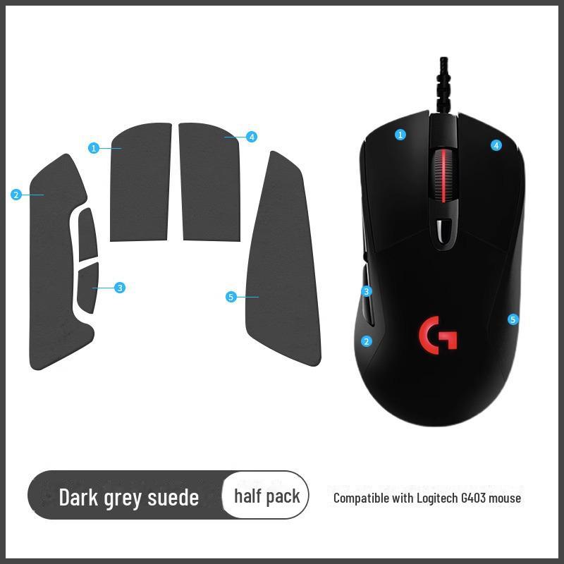 Logitech G703/G603/G403 Mouse Anti-Slip, Sweat-Absorbent, Sweat-Proof Side Stickers & Foot Pads