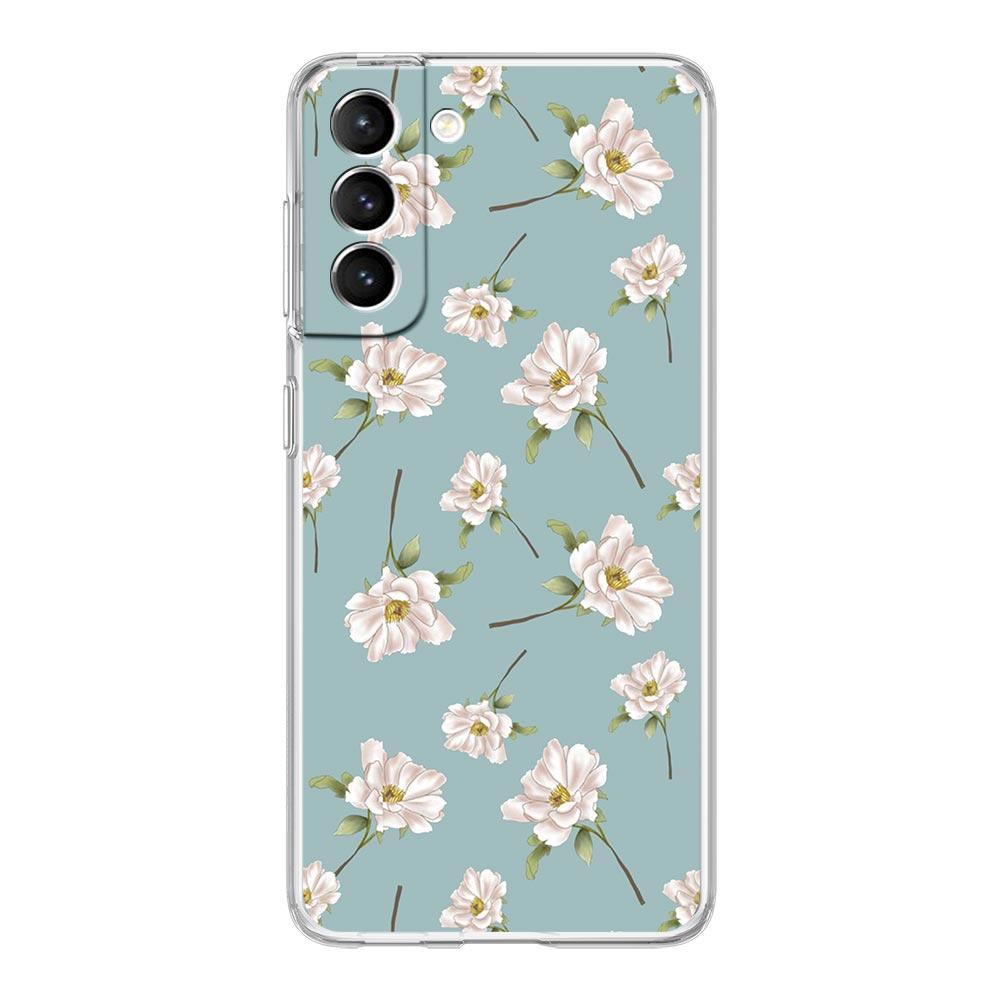 Цветочный чехол для телефона Samsung Galaxy S24 S23 S22 S20 Ultra S21 FE 5G S10 S9 Plus S10E S8 Мягкий силиконовый прозрачный чехол