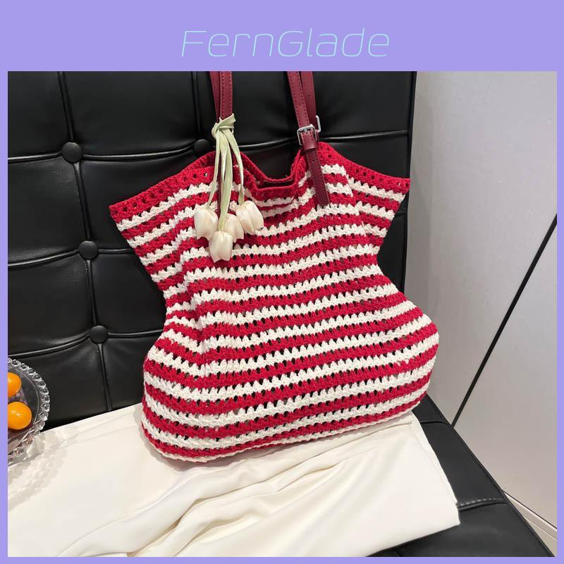 Lazy Style Woven Bag For Summer Beach Casual Day Use