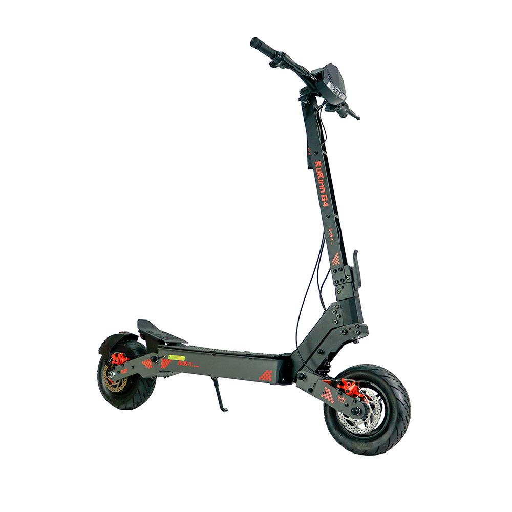 KuKirin Внедорожный электроскутер G4 с двигателем мощностью 2000 Вт, аккумулятором 60 В 20 А·ч, максимальным запасом хода 75 км, максимальной скоростью 70 км/ч, 11-дюймовыми вакуумными шинами