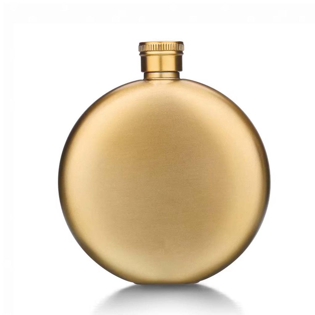 Маленькая винная бутылка из нержавеющей стали 304, портативная мини-плоская круглая фляга для переноски алкоголя на открытом воздухе, емкости для всех видов вина