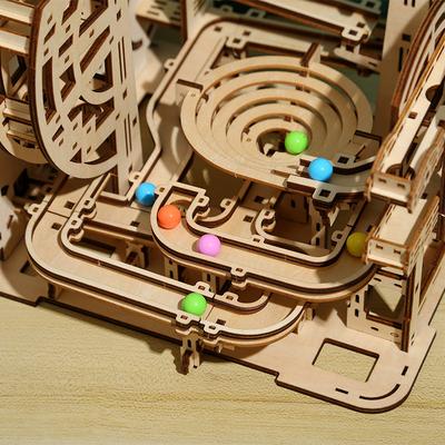 3D Трехмерный Пазл Деревянные Игрушки Обучающие Игрушки-Пазлы DIY Креативный Мраморный Лабиринт Снятие Стресса