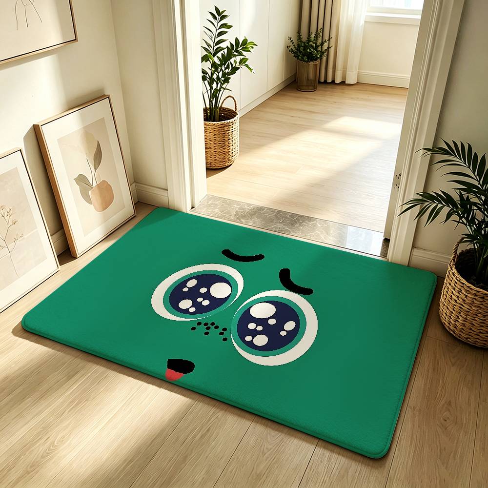 Cute I-inside Out Carpet Bathroom Anti-slip Mat Door Mat Home Decoration Mat Entrance Door Mat Scratch-resistant Door Mat
