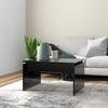 VidaXL Coffee Table Black 68x50x38 Cm Chipboard