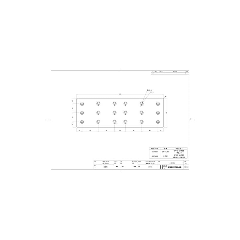 DAIDOHANT Крепеж для армирования, Соединительные фитинги, 2x4 (Двух-) Поддержка, Металлический ремешок, Черный окрашенный, 24F-2-BK10179001