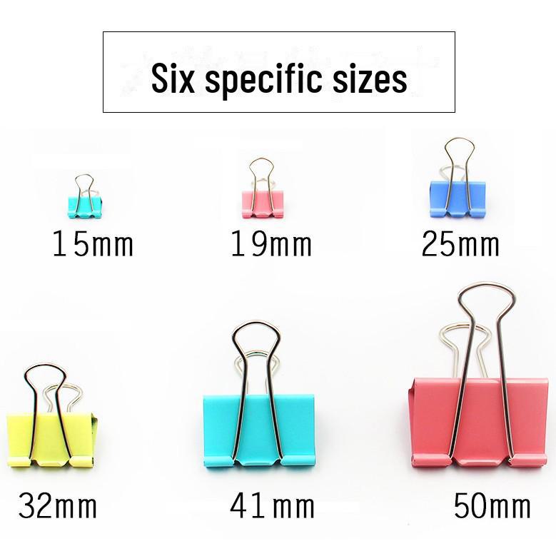 Colored Metal Long Tail Paper Clips for Office and School