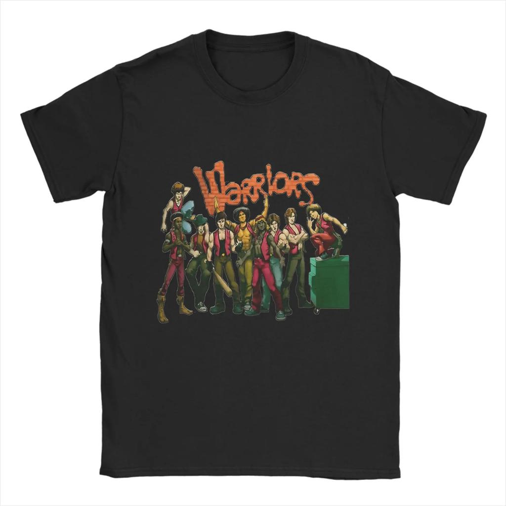 Мужские Футболки The Warriors Хлопковые Топы Новинка Футболка с Коротким Рукавом с Круглым Вырезом Новое Поступление Футболка